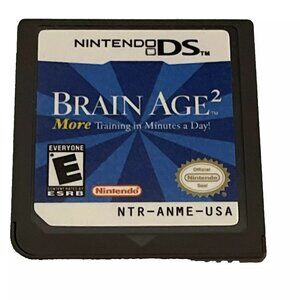 Brain Age 2 More Training in Minutes a Day (Nintendo DS, 2007) Game Only
